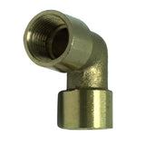 Max 1 Pc G1/8" Double Female Elbow 90Degree Brass Adapter Connector Pipe Fitting