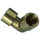 Max 1 Pc G1/8" Double Female Elbow 90Degree Brass Adapter Connector Pipe Fitting