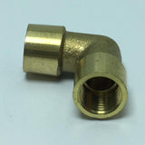 Max 1 Pc G1/8" Double Female Elbow 90Degree Brass Adapter Connector Pipe Fitting