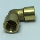 Max 1 Pc G1/8" Double Female Elbow 90Degree Brass Adapter Connector Pipe Fitting