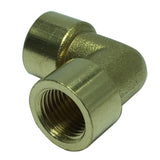 Max 1 Pc G1/4" Double Female Elbow 90Degree Brass Adapter Connector Pipe Fitting