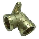 Max 1Pc 1/2" Female Elbow Brass Adapter Coupler Connector Pipe Fitting with Base