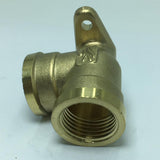 Max 1Pc 1/2" Female Elbow Brass Adapter Coupler Connector Pipe Fitting with Base