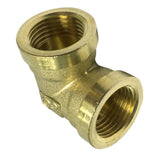 Max 1Pc DN15 1/2" Female Elbow Full Brass Adapter Coupler Connector Pipe Fitting