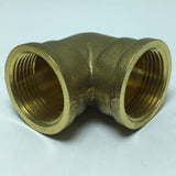 Max 1 Pc Female x Female Elbow Brass Adapter Connector DN20x2N20