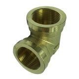 Max 1 Pc Female x Female Elbow Brass Adapter Connector DN20x2N20 Thicken