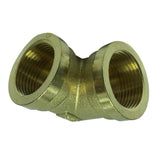 Max 1 Pc Female x Female Elbow Brass Adapter Connector DN20x2N20 Thicken