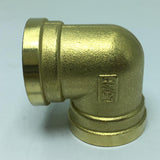 Max 1 Pc Female x Female Elbow Brass Adapter Connector DN20x2N20 Thicken