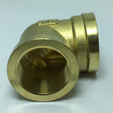 Max 1 Pc Female x Female Elbow Brass Adapter Connector DN20x2N20 Thicken