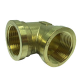 Max 1 Pc Female x Female Elbow Brass Adapter Connector DN25xDN25