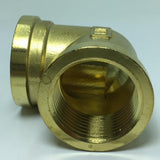 Max 1 Pc Female x Female Elbow Brass Adapter Connector DN25xDN25