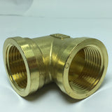 Max 1 Pc Female x Female Elbow Brass Adapter Connector DN25xDN25