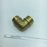 Max 1 Pc Double Male Thread Elbow Brass Adapter Pipe Fitting DN20xDN20