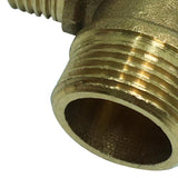 Max 1 Pc Double Male Thread Elbow Brass Adapter Pipe Fitting DN20xDN20