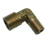 Max 1 Pc Double Male Thread Elbow Brass Adapter Pipe Fitting DN8xDN6