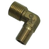 Max 1 Pc Double Male Thread Elbow Brass Adapter Pipe Fitting DN8xDN6
