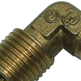 Max 1 Pc Double Male Thread Elbow Brass Adapter Pipe Fitting DN8xDN6