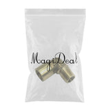 Max 1Pc DN6 1/8" Female x Female Elbow Full Brass Adapter Connector Pipe Fitting