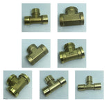 Max 1 Pc Female x Female x Female Tee Brass Thread Pipe Connector Adapter DN6