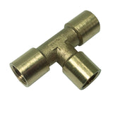 Max 1 Pc Female x Female x Female Tee Brass Thread Pipe Connector Adapter DN6