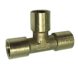 Max 1 Pc Female x Female x Female Tee Brass Thread Pipe Connector Adapter DN6