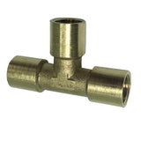 Max 1 Pc Female x Female x Female Tee Brass Thread Pipe Connector Adapter DN6
