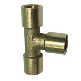 Max 1 Pc Female x Female x Female Tee Brass Thread Pipe Connector Adapter DN6