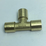 Max 1 Pc Female x Female x Female Tee Brass Thread Pipe Connector Adapter DN6