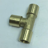 Max 1 Pc Female x Female x Female Tee Brass Thread Pipe Connector Adapter DN6