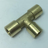 Max 1 Pc Female x Female x Female Tee Brass Thread Pipe Connector Adapter DN6