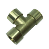 Max 1 Pc Female x Female x Female Tee Brass Thread Pipe Connector Adapter DN8 A