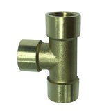 Max 1 Pc Female x Female x Female Tee Brass Thread Pipe Connector Adapter DN8 A