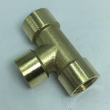 Max 1 Pc Female x Female x Female Tee Brass Thread Pipe Connector Adapter DN8 A