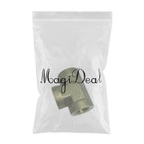 Max 1 Pc Female x Female x Female Tee Brass Thread Pipe Connector Adapter DN8 B