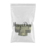 Max 1 Pc Female x Female x Female Tee Brass Thread Pipe Connector Adapter DN10 B