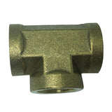 Max 1 Pc Female x Female x Female Tee Brass Thread Pipe Connector Adapter DN10 B