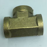 Max 1 Pc Female x Female x Female Tee Brass Thread Pipe Connector Adapter DN10 B
