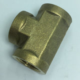 Max 1 Pc Female x Female x Female Tee Brass Thread Pipe Connector Adapter DN10 B