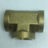 Max 1 Pc Female x Female x Female Tee Brass Thread Pipe Connector Adapter DN10 B