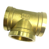 Max 1 Pc 3-Way Tee Female Full Brass Thread Connector Adapter Fitting DN50 G2"