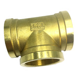 Max 1 Pc 3-Way Tee Female Full Brass Thread Connector Adapter Fitting DN50 G2"