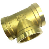 Max 1 Pc 3-Way Tee Female Full Brass Thread Connector Adapter Fitting DN50 G2"