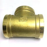 Max 1 Pc 3-Way Tee Female Full Brass Thread Connector Adapter Fitting DN50 G2"