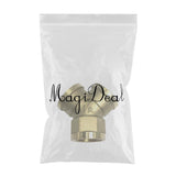 Max 1Pc 3Way Female Full Brass Thread Connector Adapter Fitting DN15 Y Shape