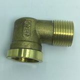 Max 90 Degree Street Elbow Brass Adapter Connector Pipe Fittings DN15 Thicken