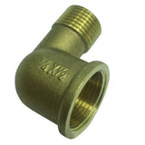 Max 90 Degree Street Elbow Full Brass Adapter Connector Pipe Fittings DN15 DN20