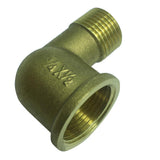 Max 90 Degree Street Elbow Full Brass Adapter Connector Pipe Fittings DN15 DN20