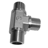 Max 3-Way Brass Thread Connector Adapter Fitting Mulit Size DN15 Nickel plating