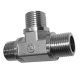 Max 3-Way Brass Thread Connector Adapter Fitting Mulit Size DN15 Nickel plating