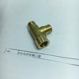 Max 1/4'' 3-Way Tee Brass Thread Water Pipe Connector Adapter Fittings Parts A